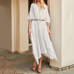 NWT Walter Baker ivory Acapulco Kaftan